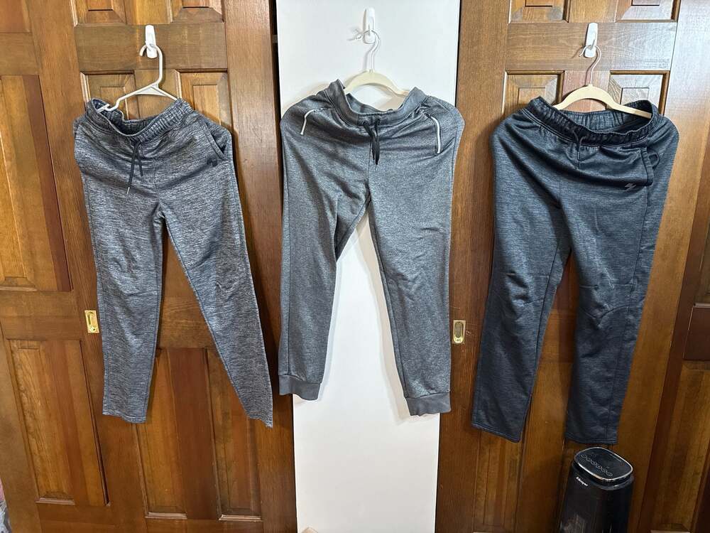 Lot of 3 boys Athletic Joggers Grey large and xl
